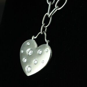 18K Gold Tiffany & Co Diamond Etoile Heart Charm Bracelet / Top Luxury